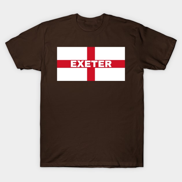 Exeter City in English Flag T-Shirt by aybe7elf